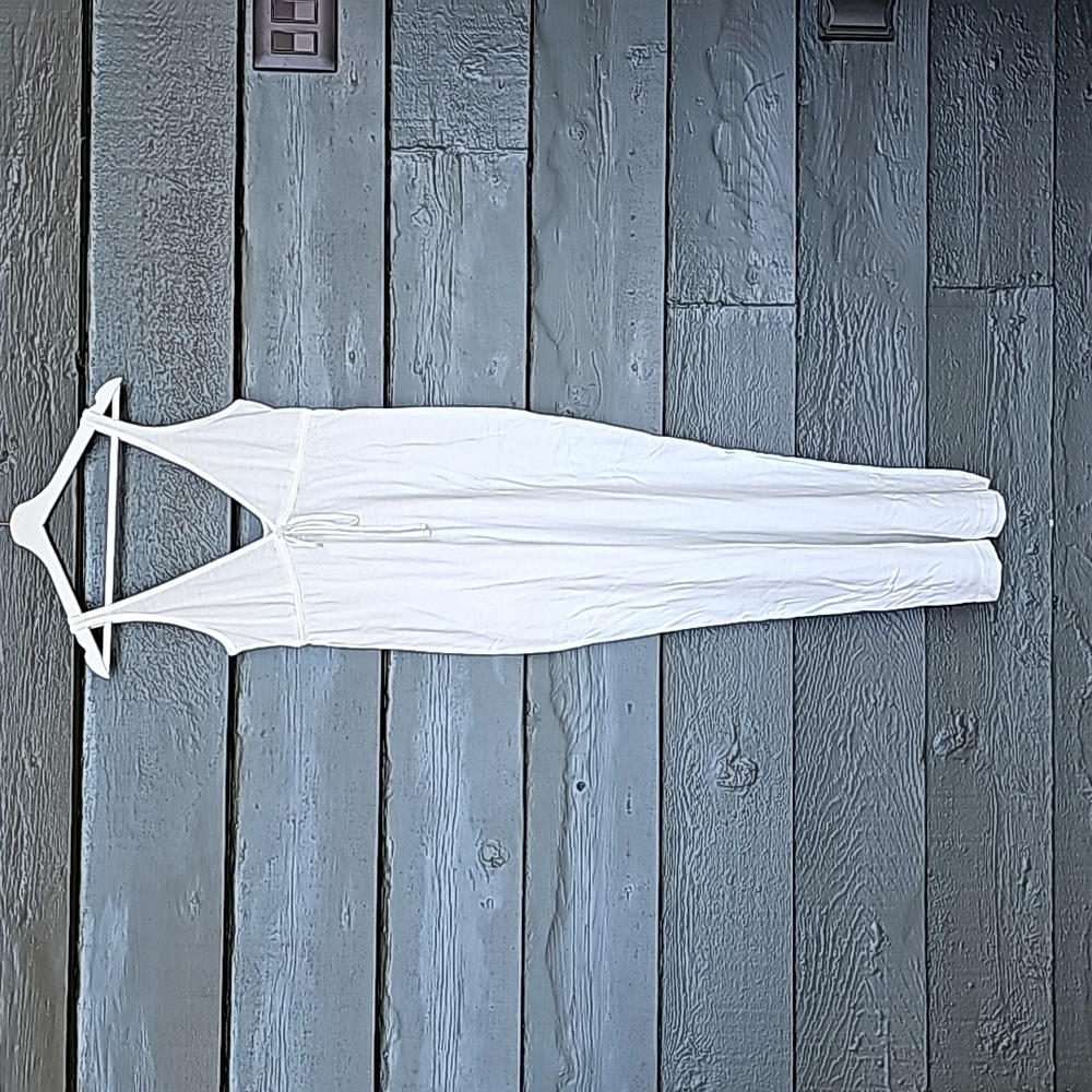 164 FREE PEOPLE Essential Tank Midi Ivory DRESS - Picture 4 of 9
